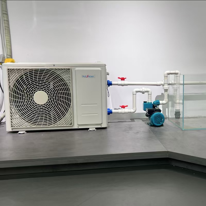 Aquaculture farming cooling and heating in one machine